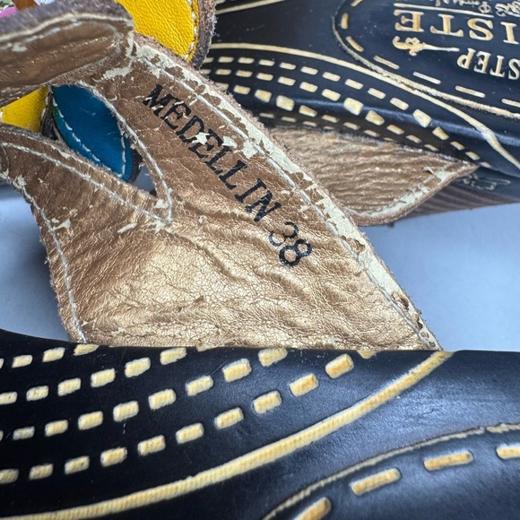 L'ATISTE Women's Multicolor Floral Sandals - Picture 7 of 9